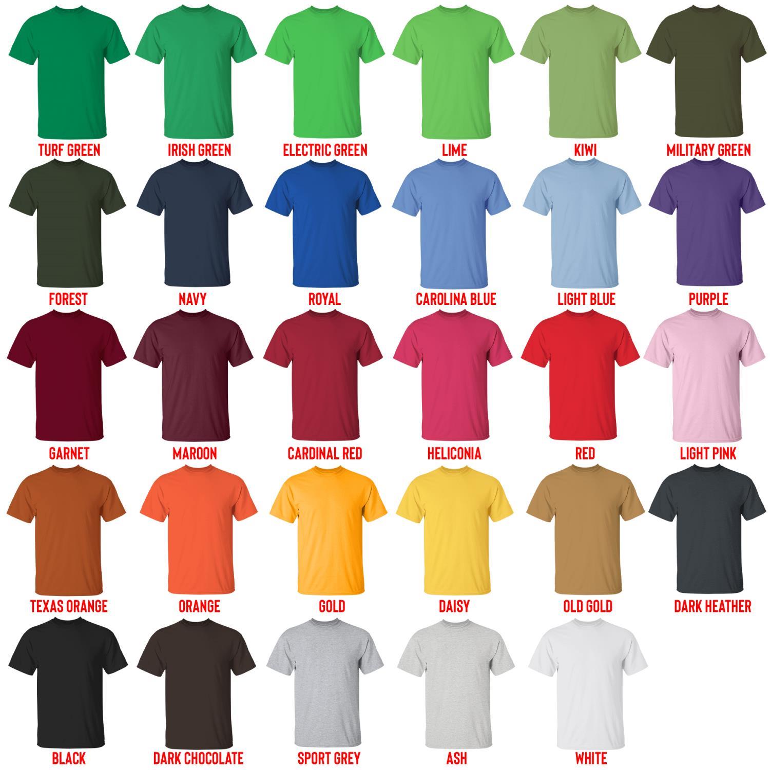 t shirt color chart - Haikyuu UK Shop