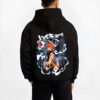 HAIKYT1 B.black hoodie male back view - Haikyuu UK Shop