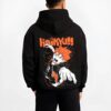 HINLGNT B.black hoodie male back view - Haikyuu UK Shop
